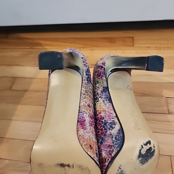 ￼ Women’s Made In Spain Shoes By Proxy/size 8 medium/Pump Style Floral - Picture 8 of 9